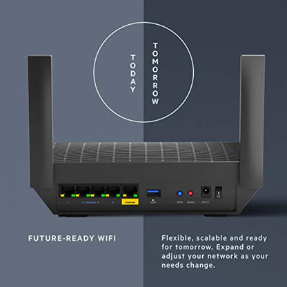 Linksys Mesh Wifi 6 Router, Dual-Band, 1,700 Sq. ft Coverage, 25+ Devices, Speeds up to (AX1800) 1.8Gbps - MR7350