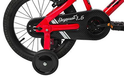 Duzy Customs 14’’ Red Kids Bike with Five Minute Quick Assembly