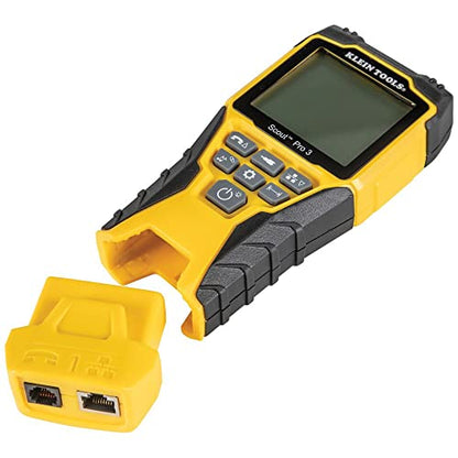 Klein Tools The Scout Pro 3 Tester Starter Kit is a versatile cable tester that locates and tests voice, data and video cables.