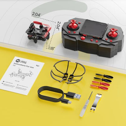 Holy Stone HS190 Drone for Kids, Mini Drone with One-Key Takeoff/Landing, 3D Flips, 3 Speeds and Auto Hovering, Gifts Toys for Boys and Girls, Red