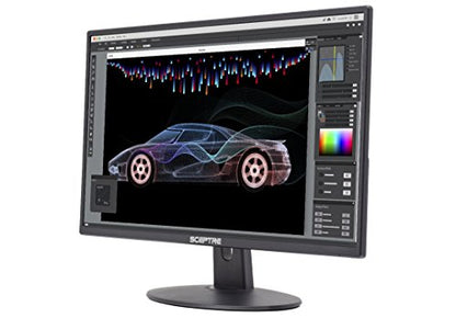 Sceptre 24-inch Professional Thin 1080p LED Monitor 99% sRGB 2x HDMI VGA Build-in Speakers, Machine Black (E248W-19203R Series)