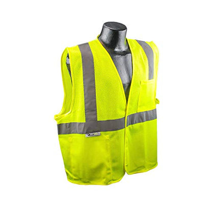 Radians SV2GM3X Class 2 Mesh Safety Vest, Green, 3 Extra Large