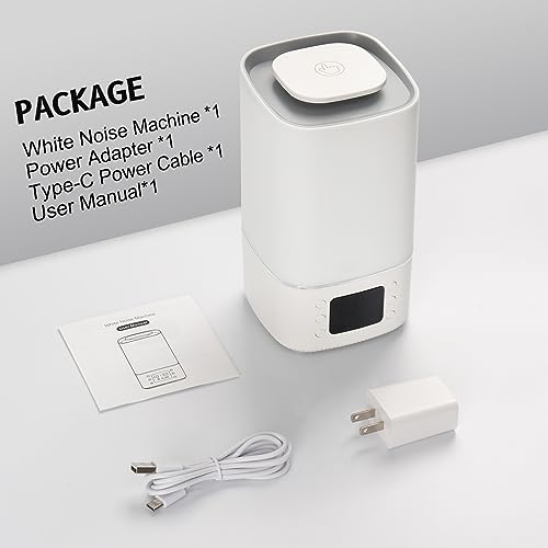 Baby Sound Machine with Night Light - Soothing White Noise for Infants and Kids,Timer & Memory Function