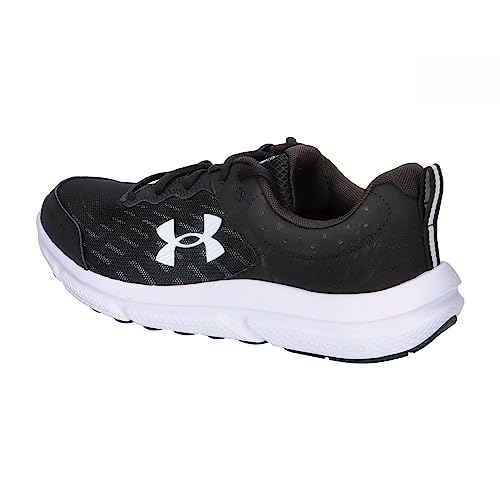 Under Armour Men's Charged Assert 10 Running Shoe, (001) Black/Black/White, 10.5