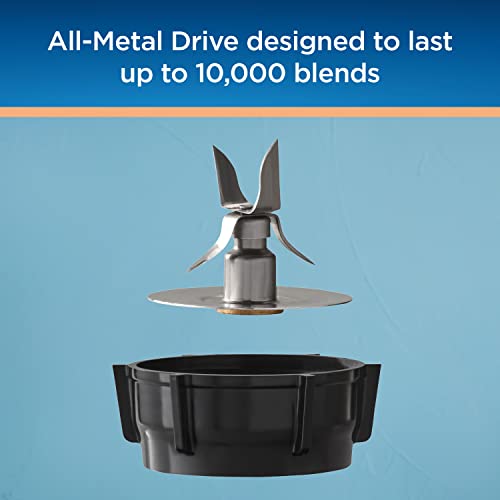 Oster Personal Blender for Shakes, Smoothies, and Single Serve Portable Cups with 2 20-ounce On-the-Go Spill Proof Cups and Lids, BPA-Free & Dishwasher-Safe, Black