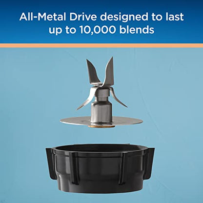 Oster Personal Blender for Shakes, Smoothies, and Single Serve Portable Cups with 2 20-ounce On-the-Go Spill Proof Cups and Lids, BPA-Free & Dishwasher-Safe, Black