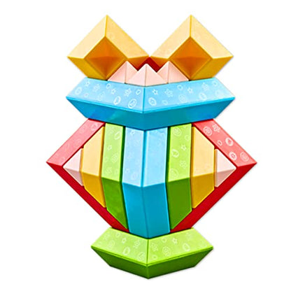 DQMOON Montessori Toys for 2-4 Year Old Boys Girls Toddlers Preschool Learning Activities 30Pcs Building Blocks Stacking Educational Toys STEM Sensory Toys Gifts for Kids Age 1-2 4 5 6