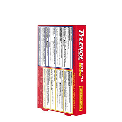 Tylenol Cold + Flu Severe Day & Night Caplets for Fever, Pain, Cough & Congestion Relief, 24 Count
