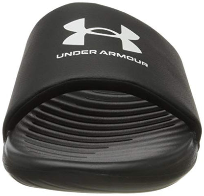 Under Armour Men's Ansa Fixed Strap Slide Sandal, Black (004)/Black, 11
