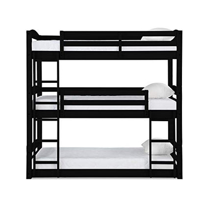 DHP Phoenix Triple Floor Bunk Bed | Black | DL7891TBBB model