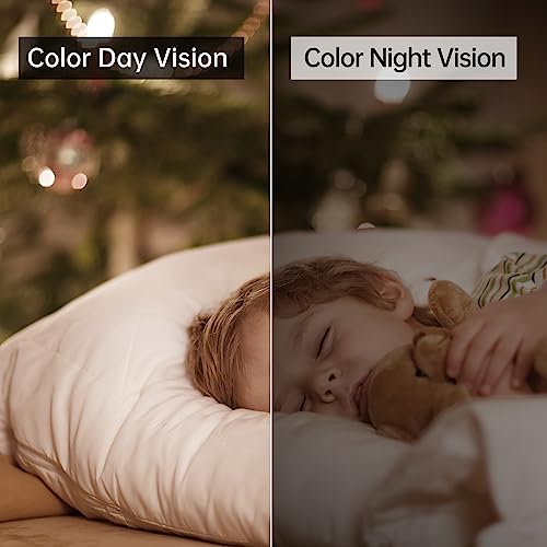 JOOAN Dual Lens 5G Security Camera, 2Kx2 Wireless WiFi Indoor Camera with 360° PTZ, Plug in Home Pet Camera for Baby, Motion Detection, One Touch Call, Dual-Screen Display, 2 Way Talk, Work with Alexa