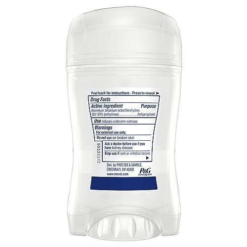 Secret Clinical Strength Antiperspirant Deodorant for Women, Stress Response Clear Gel, 1.6 Oz (Pack of 3)