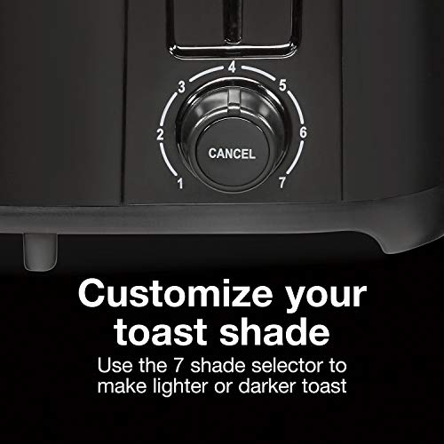 Proctor Silex 4 Slice Toaster with Extra Wide Slots for Bagels, Cool-Touch Walls, Shade Selector, Toast Boost, Auto Shut-off and Cancel Button, Black (24215PS)