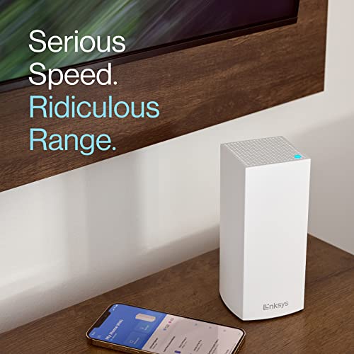 Linksys Atlas WiFi 6 Router Home WiFi Mesh System, Dual-Band, 2,000 Sq. ft Coverage, 25+ Devices, Speeds up to (AX3000) 3.0Gbps - MX2000 1-Pack