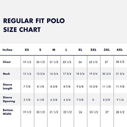 Tommy Hilfiger Men's Short Sleeve Cotton Pique Flag Polo in Regular Fit, Bright White, Large