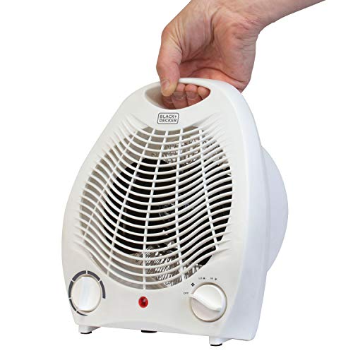 1,500-Watt Personal Desktop Heater (White), 8.4 x 5.2 x 10 Inches