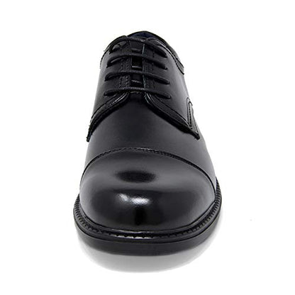 Bruno Marc Men's Downing-01 Black Leather Lined Dress Oxford Shoes Classic Lace Up Formal Size 8 M US