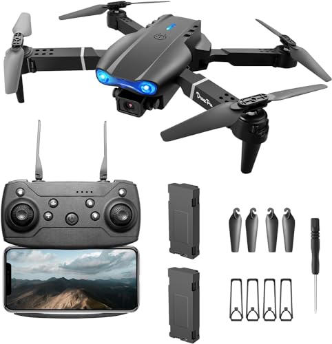 2023 FPV Drone with 4K Dual HD Cameras Upgraded Version RC Quadcopter for Adults and Kids, Beginner WiFi RC Drone Live Video, HD RC Plane