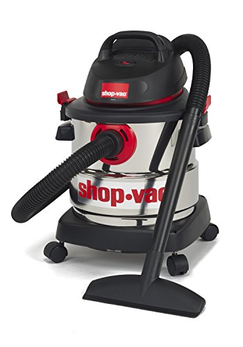 Shop-Vac 5989300 5-Gallon 4.5 Peak HP Stainless Steel Wet Dry Vacuum,Black, Black