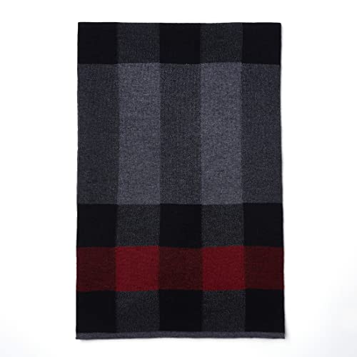 LanHong Men Winter Cashmere Scarf Wool Soft Warm Knitted Casual Scarves for Men