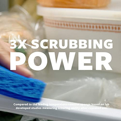 Scotch-Brite Non-Scratch Scrub Sponges, Sponges for Cleaning Kitchen, Bathroom, and Household, non-scratch Sponges Safe for Non-Stick Cookware, 6 Scrubbing Sponges