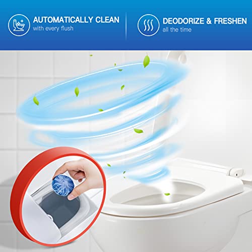 Vacplus Toilet Bowl Cleaners Tablet - 50 PACK, Automatic Toilet Cleaners for Deodorizing & Descaling, Long-Lasting Toilet Bowl Cleaner Tablets with Sustained-Release Technology Against Tough Stains