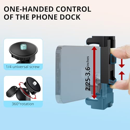 Selfie Stick, 50 inch Selfie Stick Tripod with Wireless Remote, Phone Tripod Stand Compatible with iPhone 15 14 13 12 11 pro Samsung Note 22 10 S23