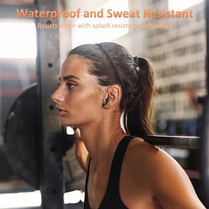 AMINY U-pro Wireless Headphones Bluetooth Earbuds 25 Hrs Playtime Charging Case LED Digital Display,IPX6 Waterproof Tiny Ear Buds Wireless Bluetooth Earbuds for Smartphone Laptop