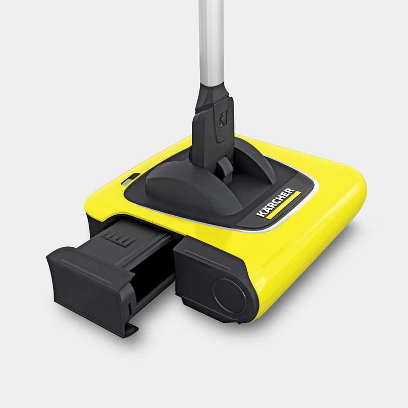 Kärcher - KB 5 Electric Floor Sweeper Broom - Multi-Surface - Lightweight and Cordless - Ideal for Fur, Hair, Dirt, & Debris - 8.25" Cleaning Width,Yellow