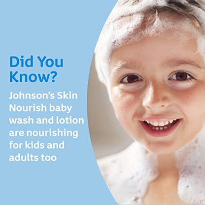 ADD 2 TO YOUR CART! Johnson's Baby Skin Nourishing Moisture Baby Body Wash with Aloe Scent & Vitamin E, Hypoallergenic & Tear Free Bath Wash for The Whole Family, Paraben- & Sulfate-Free, 20.3 fl. oz