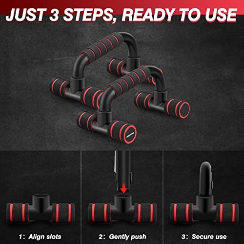 Push Up Bars, Calisthenics Equipment Push Up Handles for Floor, Perfect Push Up Bar, Pushup Bars with Non-slip Sturdy Structure Handle, Fitness Bars for Home & Workout