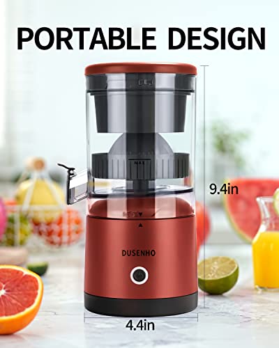 Citrus Juicer Machines Rechargeable - Portable Juicer with USB and Cleaning Brush for Orange, Lemon, Grapefruit
