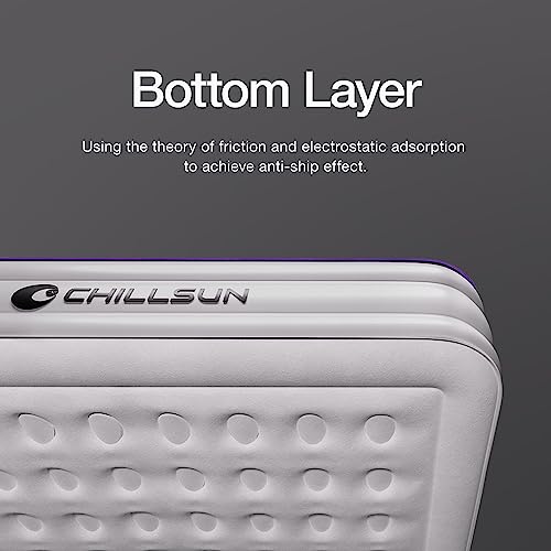 CHILLSUN Queen Air Mattress with Built in Pump,16" Elevated Air Mattresses for Camping,Home,Guests Fast Inflation/Deflation Blow Up Mattress, Purple Air Bed with Carry Bag for Inflatable Tent,Travel