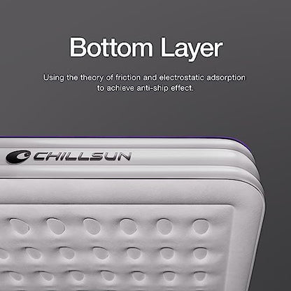 CHILLSUN Queen Air Mattress with Built in Pump,16" Elevated Air Mattresses for Camping,Home,Guests Fast Inflation/Deflation Blow Up Mattress, Purple Air Bed with Carry Bag for Inflatable Tent,Travel