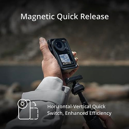 DJI Osmo Action 4 Standard Combo - 4K/120fps Waterproof Action Camera with a 1/1.3-Inch Sensor, Stunning Low-Light Imaging, 10-bit & D-Log M Color Performance, Long-Lasting 160 Mins, Outdoor Camera