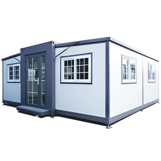CHECK OTHER SELLERS! Zolyndo Portable Prefabricated Tiny Home 19x20ft, Mobile Expandable Plastic Prefab House for Hotel, Booth, Office, Guard House, Shop, Villa, Warehouse, Workshop