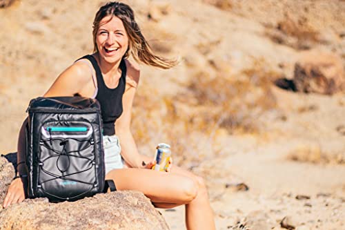 EVERFUN Cooler Backpack Insulated Leakproof 30 Cans, Cooler Bag with 2 Insulated Compartments Waterproof, Lightweight Hiking Beach Lunch Travel Camping Cooler for Men and Women