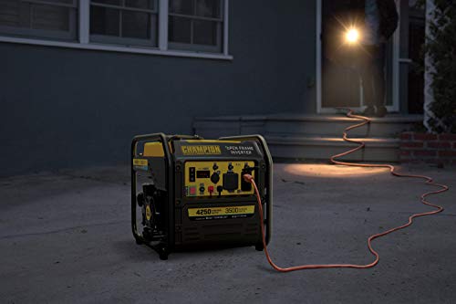 Champion Power Equipment 200954 4250-Watt RV Ready Open Frame Inverter Generator, Quiet Technology