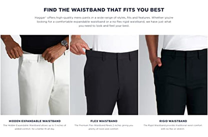 Kenneth Cole Men's Slim Fit Heather Dress Pant, Black, 30W x 32L