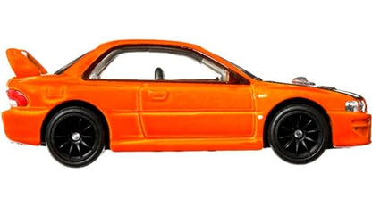 Hot Wheels Car Culture Circuit Legends Vehicles for 3 Kids Years Old & Up, Subaru WRX Sti 22B, Premium Collection of Car Culture 1:64 Scale Vehicles