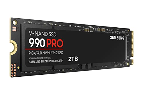 Samsung 990 PRO Series - 2TB PCIe Gen4. X4 NVMe 2.0c - M.2 Internal SSD (MZ-V9P2T0B/AM)