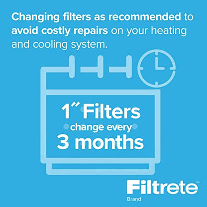 Filtrete 20x20x1 Air Filter MPR 1200D MERV 11, Allergen Reduction Plus Dust, 4-Pack Filters (exact dimensions 19.81x19.81x0.81)