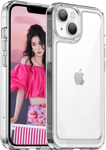 AEDILYS Designed for iPhone 15 Case, [Not Yellowing] [Military Drop Protection] Shockproof Protective Phone Case -Transparent