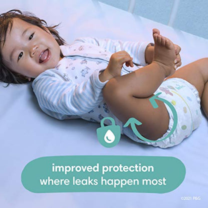 Diapers Size 4, 186 Count and Baby Wipes - Pampers Baby Dry Disposable Baby Diapers, ONE MONTH SUPPLY with Baby Wipes Sensitive 6X Pop-Top Packs, 336 Count (Packaging May Vary)