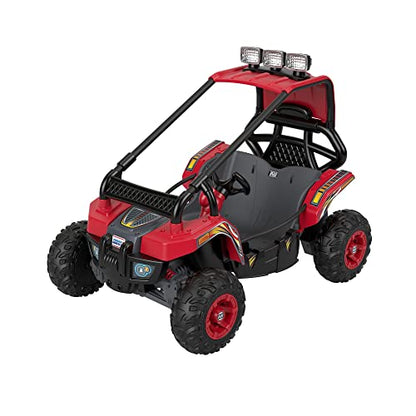 Power Wheels Baja Trailster Battery-Powered Ride-On Toy, Pretend Dune Buggy, Multi-Terrain Traction, Preschool Toy, Seats 2, Ages 3+ Years