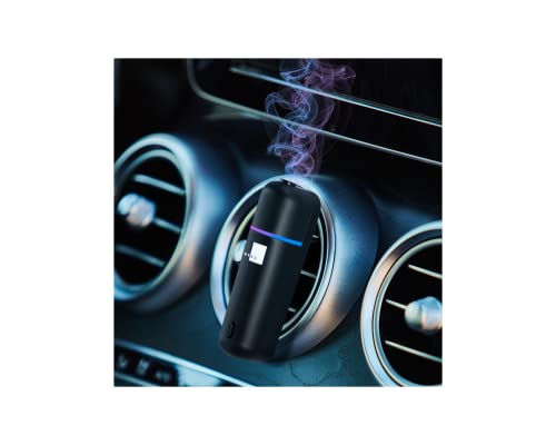 MYZI Car Diffuser Vent Clip - Car Diffusers for Essential Oils, Mini Diffuser for Car, Portable Car Oil Diffusers, Wireless Car Essential Oil Diffuser for Car, Travel Diffuser & 6 White Tea Scents