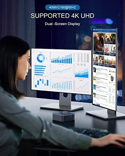 KAMRUI Upgraded AK1 PRO Mini PC Windows 11 Pro,Intel 11th Gen N5105(up to 2.9GHz,16GB RAM/512GB M.2 SSD,4K UHD,2.5 inch SSD（up to 2TB,2.4G/ 5.0G WiFi,Super Powerful Office/Business Education