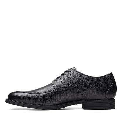 Clarks Men's Whiddon Apron Oxford, Black Tumbled Leather, 15