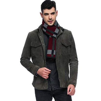 HOYAYO Mens Classic Warm Long Winter Scarf