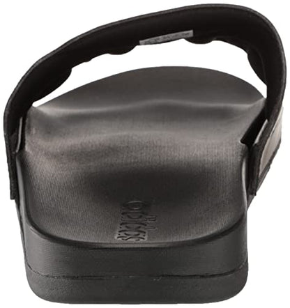 adidas Adult Adilette Comfort Slides Core Black/White/Core Black 8